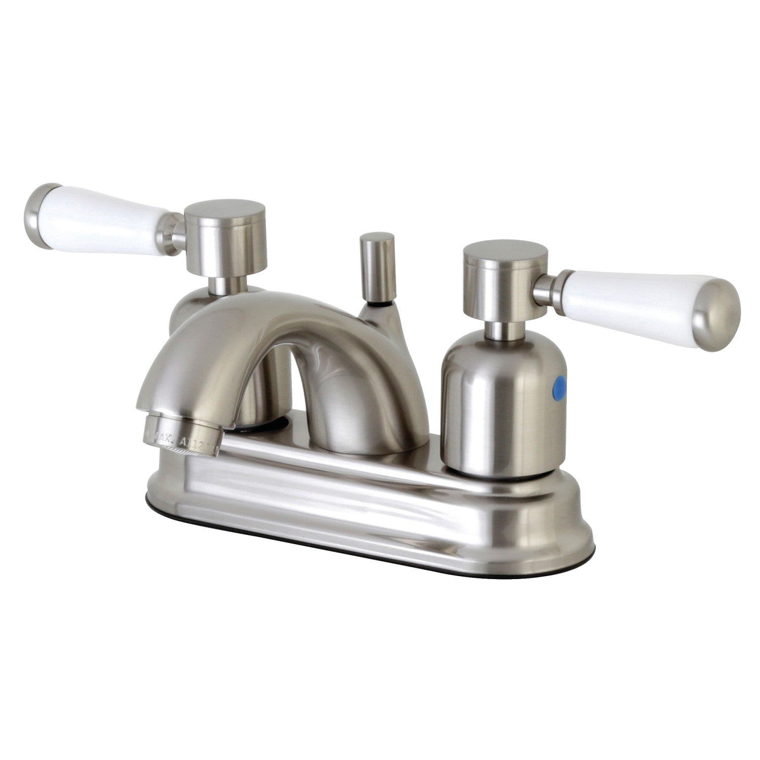 Kingston Tulare FB2608DPL - Paris Double-Handle 3-Hole Deck Mount 4-Inch Centerset Bathroom Faucet with Pop-Up Drain, Brushed Nickel — image 1